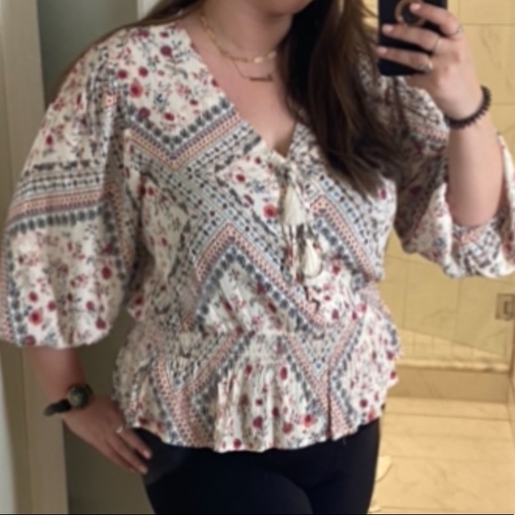 Boho Peplum Top/Blouse - Picture 6 of 6